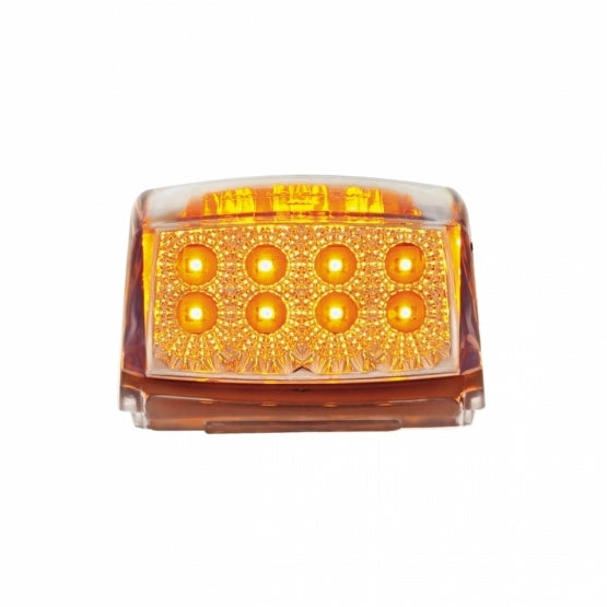 Bells-And-Whistles-Chrome-Shop-Trucks-Aftermarket-Accessories-Lighting-United Pacific-Square Cab Light Amber LED Clear Lens-Peterbilt-Kenworth-Freightliner-Mack-Volvo-Lonestar